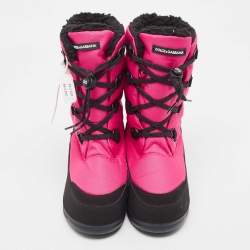 Dolce & Gabbana Pink Nylon Snow Boots Size 35/36