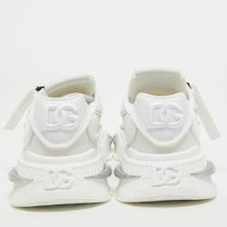 Pre Owned Dolce & Gabbana Leather and Mesh Airmaster Low Top Sneakers Size 38
