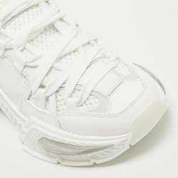 Pre Owned Dolce & Gabbana Leather and Mesh Airmaster Low Top Sneakers Size 38