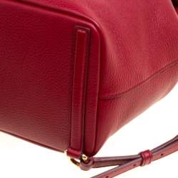 Dolce and Gabbana Red Leather Sicily Backpack