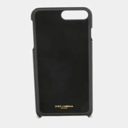 Dolce & Gabbana Multicolor Fruit Print Leather Crystal Embellished iPhone 7 Plus Case