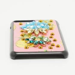Dolce & Gabbana Multicolor Fruit Print Leather Crystal Embellished iPhone 7 Plus Case