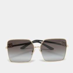 Dolce & Gabbana Gold Tone/Grey Gradient DG2279 Square Sunglasses