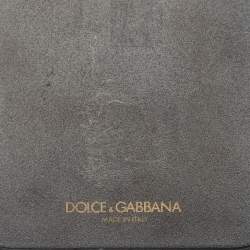 Pre Owned Dolce & Gabbana Red/Black DG Logo Crystals iPhone X Case