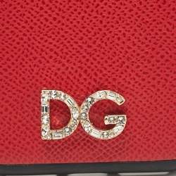 Dolce & Gabbana Red/Black DG Logo Crystals iPhone X Case 