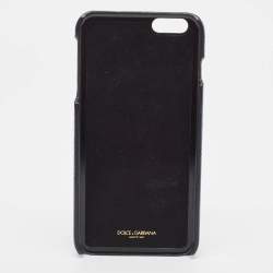 Dolce & Gabbana Blue Leather Nut Cracker Embellished iPhone 6 Case 