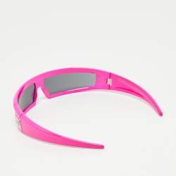 Pre Owned Dolce & Gabbana Pink/Black DG6181 Shield Sunglasses