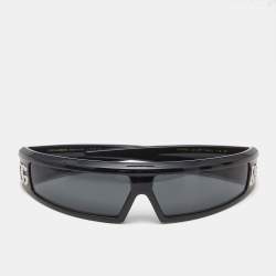 Dolce & Gabbana Black Acetate DG6181 Shield Sunglasses