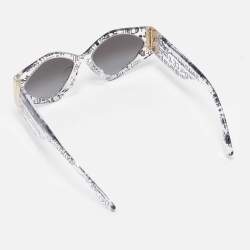 Dolce & Gabbana Black Gradient DG4396 Graffiti Cat Eye Sunglasses