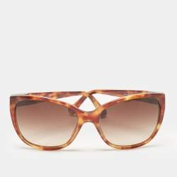 Pre Owned Dolce & Gabbana Havana/Brown Gradient DG 4195 Cat-Eye Sunglasses