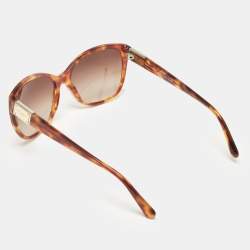Pre Owned Dolce & Gabbana Havana/Brown Gradient DG 4195 Cat-Eye Sunglasses