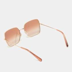 Pre Owned Dolce & Gabbana Peach Gradient DG 2242 Butterfly Sunglasses