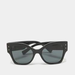 Pre Owned Dolce & Gabbana Black DG4478 Logo Butterfly Sunglasses