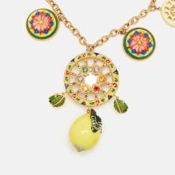 Dolce & Gabbana Multicolor Gold Tone Necklace