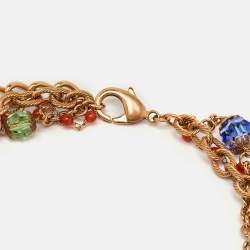 Dolce & Gabbana Multicolor Gold Tone Necklace