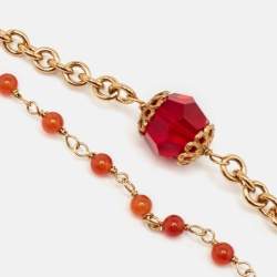 Dolce & Gabbana Multicolor Gold Tone Necklace