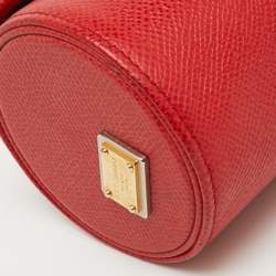 Dolce & Gabbana Red Leather Travel Watch Case