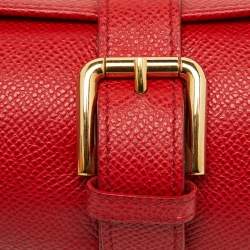 Dolce & Gabbana Red Leather Travel Watch Case
