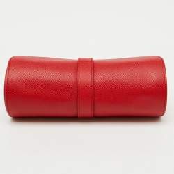 Dolce & Gabbana Red Leather Travel Watch Case