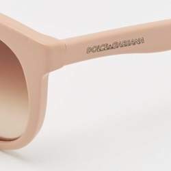 Pre Owned Dolce & Gabbana Pink/Brown Gradient DG4149 Butterfly Sunglasses