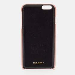 Dolce & Gabbana Pink Leather Mother and Daughter iPhone 6/6s Plus Cover