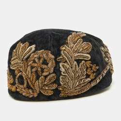 Dolce & Gabbana Grey Embellished Cap Size 58