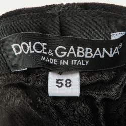 Dolce & Gabbana Grey Embellished Cap Size 58