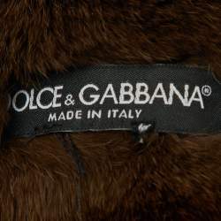 Dolce & Gabbana Brown Rabbit Fur Neck Wrap