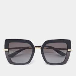 Dolce & Gabbana Black Gradient DG 4373 Butterfly Sunglasses