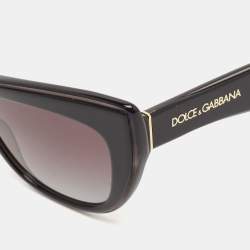 Pre Owned Dolce & Gabbana Black Gradient DG4417 Cat Eye Sunglasses