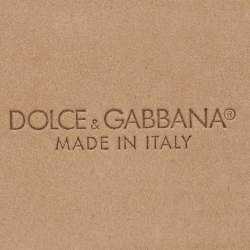 Dolce & Gabbana Black Leather Devotion Waist Belt 75CM