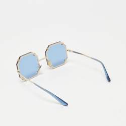 Dolce & Gabbana Blue/Gold Tone DG2216 Square Sunglasses