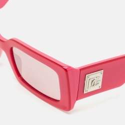 Dolce & Gabbana Pink Mirrored DG4416 Frame Square Sunglasses