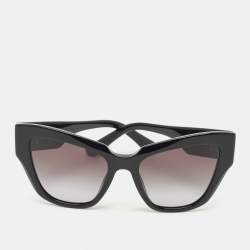 Dolce & Gabbana Black Gradient 4405 DG Crossed Cat Eye Sunglasses