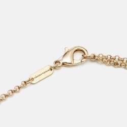 Pre Owned Dolce & Gabbana DG Logo Gold Tone Necklace