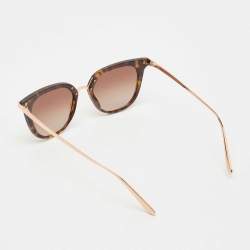 Pre Owned Dolce & Gabbana Tortoise Brown Gradient DG4363 Butterfly Sunglasses