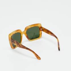 Pre Owned Dolce & Gabbana Tortoise Brown DG4310 Frame Square Sunglasses