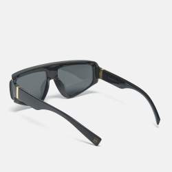 Pre Owned Dolce & Gabbana Black DG6177 Shield Sunglasses 