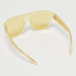 Pre Owned Dolce & Gabbana Yellow DG4398 F Square Sunglasses