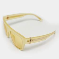 Pre Owned Dolce & Gabbana Yellow DG4398 F Square Sunglasses