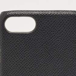 Pre Owned Dolce & Gabbana Black Leather iPhone 7 Case