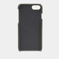 Pre Owned Dolce & Gabbana Black Leather iPhone 7 Case