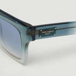 Pre Owned Dolce & Gabbana Blue/Pink Gradient DG4286 F Square Sunglasses