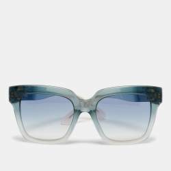 Pre Owned Dolce & Gabbana Blue/Pink Gradient DG4286 F Square Sunglasses