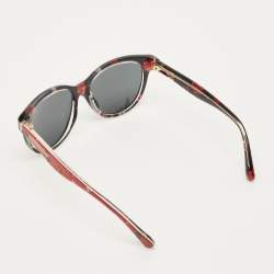 مملوكة مسبقًا Dolce & Gabbana Bambino Red/Black DG4176 Floral Frame Sunglasses