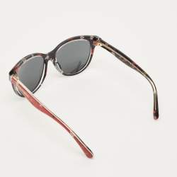 Pre Owned نظارة شمسية دولتشي أند غابانا "دي جي4176" حمراء/سوداء بإطار زهري