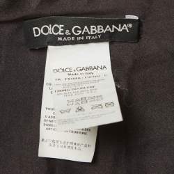 Pre Owned Dolce & Gabbana Black Fox Fur Neck Wrap Warmer Scarf