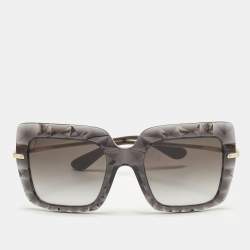 مملوكة مسبقًا Dolce & Gabbana Grey/Gold Tone Gradient DG6111 Square Sunglasses