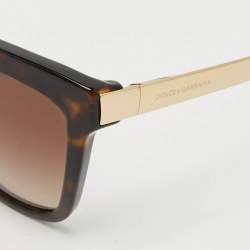 Pre Owned Dolce & Gabbana Tortoise Brown Gradient DG4269 Butterfly Sunglasses
