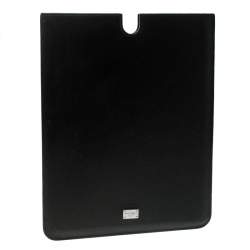 Pre Owned Dolce & Gabbana Black Leather iPad 2 Case
